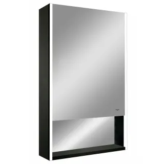 Зеркало-шкаф Reflexion Box Black 60 RF2421BL с подсветкой 60х80